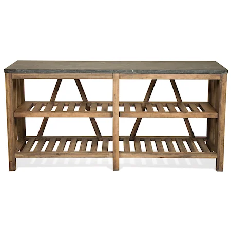 Sofa Table w/ Shelves